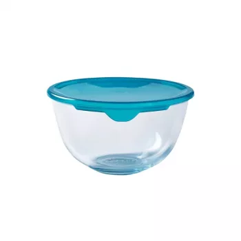 PYREX glazen mengkom met deksel 2,3L Ø21cm