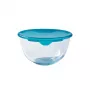 PYREX glazen mengkom met deksel 2,3L Ø21cm