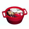 Pyrex gietijzeren pan 3,6L rond Ø24cm rood
