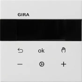 Gira S3000 ruimtetemperatuurregelaar Bluetooth inbouw reinwit glanzend
