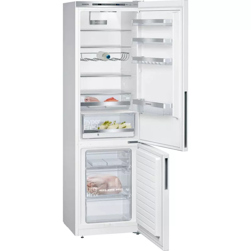 Siemens KG39EAWCA iQ500 vrijstaande koel-vriescombinatie 201 cm hoogte energie-efficiëntieklasse C wit