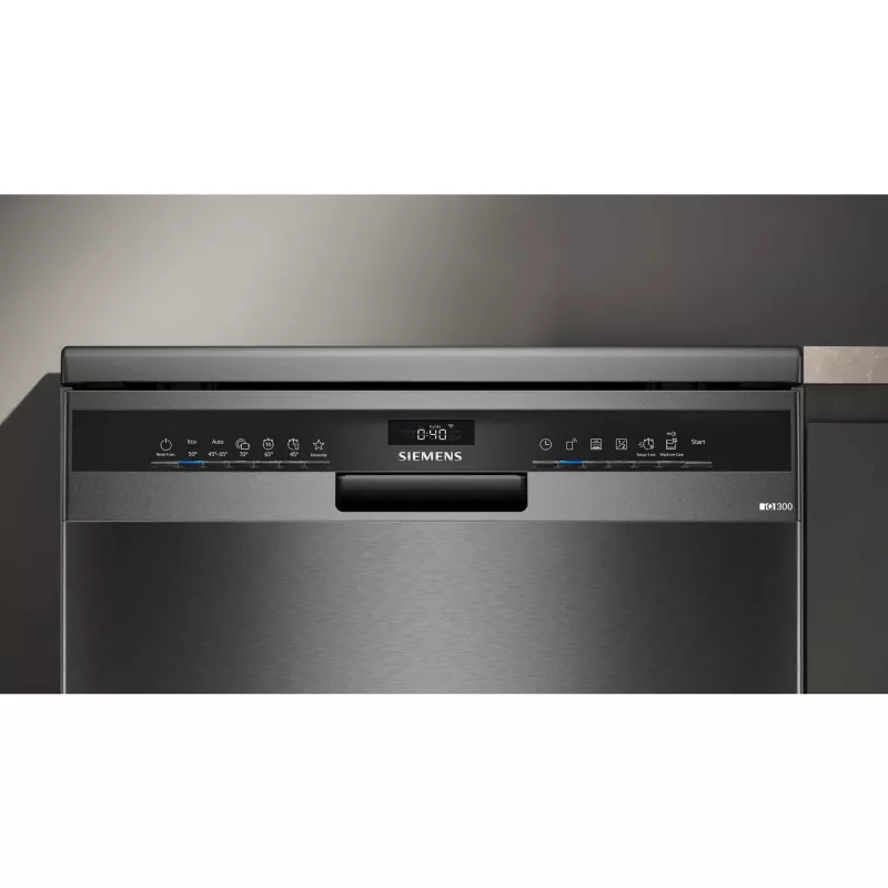 Siemens SN23EC03ME iQ300 vrijstaande vaatwasser 60 cm, 14 couverts, energie-efficiëntieklasse B, Home Connect