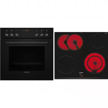 Siemens EQ110KAVB inbouwoven- en kookplaat-set, 71 L, glaskeramische kookplaat, rvs