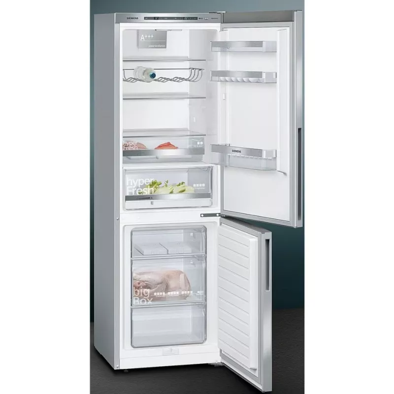 Siemens KG36EALCA iQ500 vrijstaande koel-vriescombinatie, 186 cm, C, RVS-look