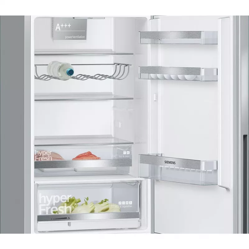 Siemens KG36EALCA iQ500 vrijstaande koel-vriescombinatie, 186 cm, C, RVS-look