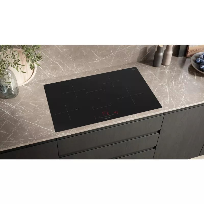 Siemens EH801HFB1E iQ300 inductiekookplaat 80 cm zwart, vlak inbouw (geïntegreerd)