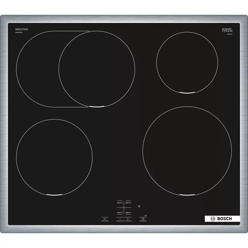 Bosch HND415LS62 inbouwoven en keramische kookplaat-set, 71L, 7 functies, RVS