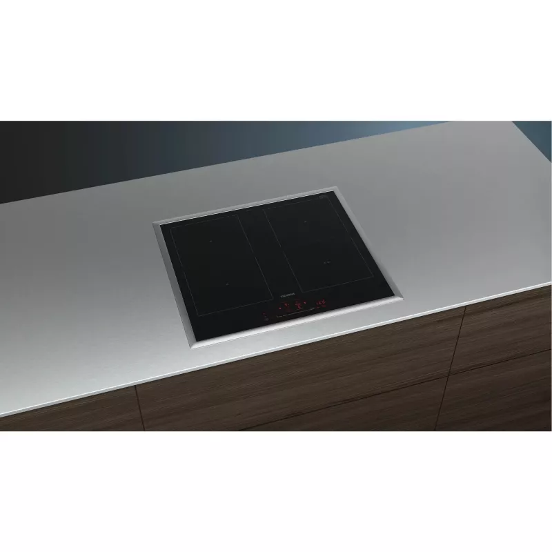 Siemens ED645HQC1E iQ500 inductiekookplaat 60 cm zwart, opbouw met frame
