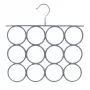 SAUBER PVC-gecoat metalen hanger voor sjaals grijs