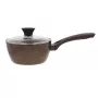 NEWILL Natura sauspan met glazen deksel 18 cm inductie bruin
