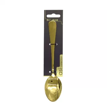 ASI COLLECTION lepel 2 stuks goud 1,7mm