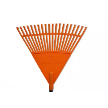 HORTUS bladhark met aluminium steel, oranje 45 cm waaierkop, 20 tanden