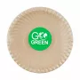 GOGREEN composteerbare borden van suikerriet met Go Green-patroon Ø23cm 10 stuks