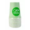 GOGREEN composteerbaar picknickserviesset voor 4 personen, 24 delen, plantaardig, natuurwit