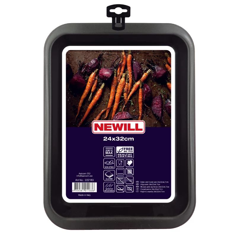 NEWILL ovenschaal 22x28x4,7 cm zwart
