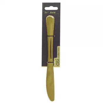 ASI COLLECTION dinermessen-set 2 st. goud 4,0mm