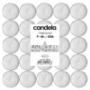 CANDELA theelichtjes 50 st., wit, geurvrij, 4 uur brandduur, aluminiumcupjes