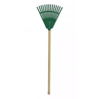 HORTUS kleine handhark met handgreep groen 20 cm 14 tanden