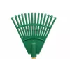 HORTUS kleine handhark met handgreep groen 20 cm 14 tanden