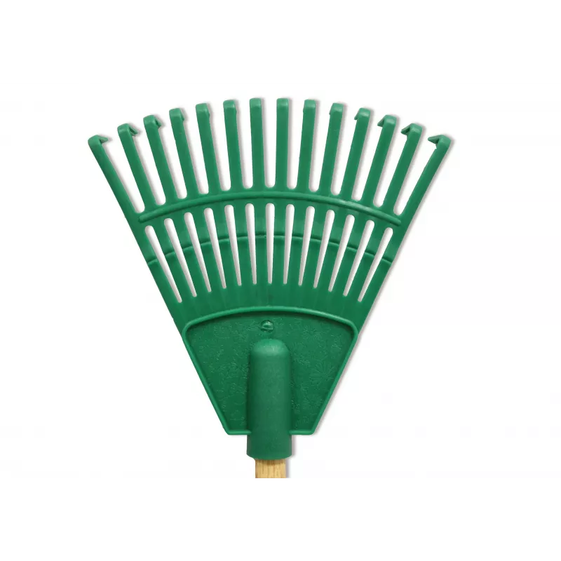 HORTUS kleine handhark met handgreep groen 20 cm 14 tanden