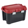 KETER DIY Totem 60L opbergbox met deksel, 59 x 39,5 x 36 cm, zwart/rood