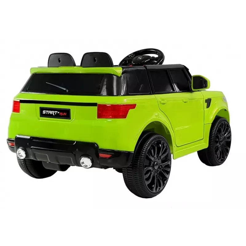PETMEX HL1638 groen elektrisch kindervoertuig met LED-lichten, MP3-speler, afstandsbediening
