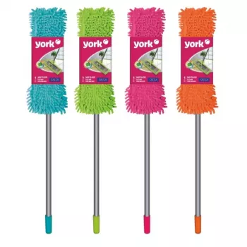 YORK vloerborstel SALSA – 35 cm rubberborstel-trekkerkop voor harde vloeren