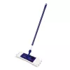 YORK Smart Flat Mop Brush 45x15 cm met telescopische steel 74-130 cm, microvezel, grijs/blauw