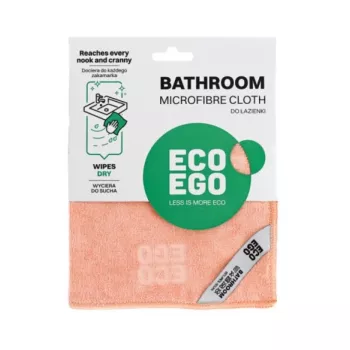 ECO EGO microvezel reinigingsdoek voor badkamer, 30x30 cm, blauw