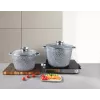 Zilner marmer pannenset 4-delig grijs ZL-7066