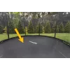 LEAN SPORT PRO 12ft reserve trampolinemat, 72 haken, UV-bestendig polypropyleen, zwart