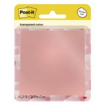 3M Post-it Transparent Notes blauw, 36 vel, 76 x 76 mm 7100394468