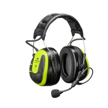 3M Peltor WS Alert X MRX21A3WS7 Bluetooth gehoorbescherming koptelefoon met FM-radio, hoofdband, SNR 31 dB, zwart/geel
