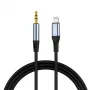 VIPFAN L05 Lightning naar 3,5 mm AUX audiokabel, 1 m, grijs