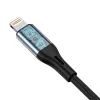 VIPFAN L05 Lightning naar 3,5 mm AUX audiokabel, 1 m, grijs
