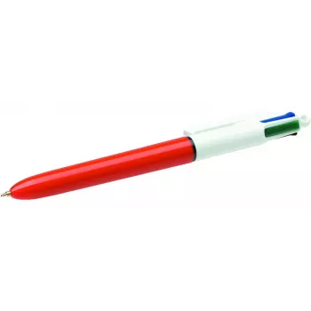BIC 4 Colours Original drukkogelpen met terugveermechanisme, 0,30 mm, blauw/rood/groen/zwart (982867)
