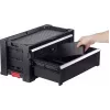 KETER DIY gereedschapskist met 2 laden, 56,2 x 28,9 x 26,2 cm, zwart/rood