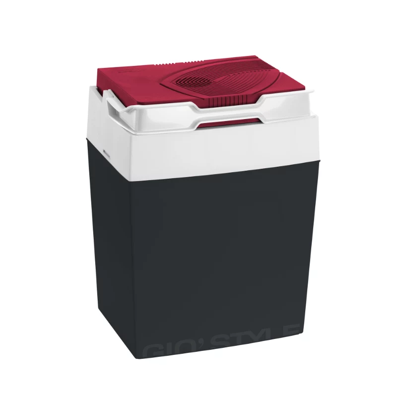 GIOSTYLE Brio 30 / 12V donkergrijs-rood/blauw elektrische koelbox