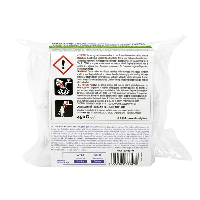 ORDINETT vochtabsorber navultablet 450 g citroen
