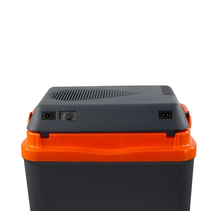 GIOSTYLE Horizon M 12/230V verwarmings- en koelbox 20L thermo-elektrische koelbox donkergrijs/rood