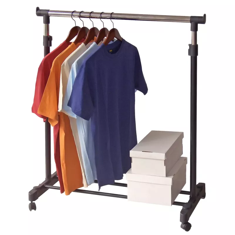 ORDINETT Deluxe kledingrek wit 88x43x98-175cm