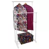 ORDINETT Deluxe Double White 88x43x98-175cm verticale wasrek