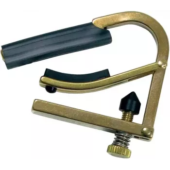 Shubb C8B Partial Guitar Capo for Acoustic and Electric Guitar - Brass