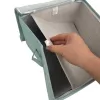 ORDINETT vierkante opbergbox met rits 30x30x21 cm mint