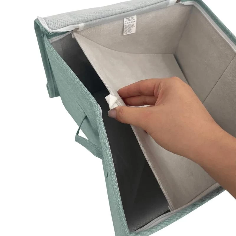 ORDINETT vierkante opbergbox met rits 30x30x21 cm mint