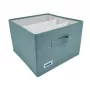 ORDINETT box Cube 29x29x18,5 cm opbergbox met deksel in mintgroen