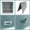 ORDINETT box Cube 29x29x18,5 cm opbergbox met deksel in mintgroen