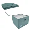 ORDINETT box Cube 29x29x18,5 cm opbergbox met deksel in mintgroen