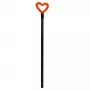 GIOSTYLE borstelsteel Love 131,2 cm assorti, limoengroen/lichtblauw/oranje/lila