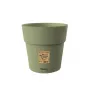 STEFANPLAST Ethica bloempot met schotel, Ø25 cm, hoogte 25 cm, groen